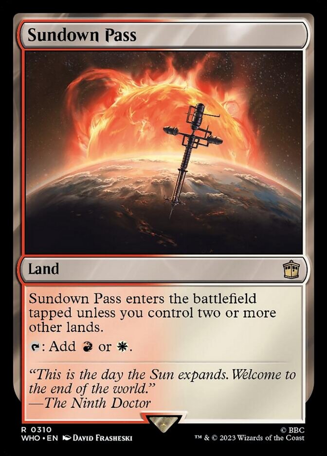 Sundown Pass - Doctor Who (WHO)