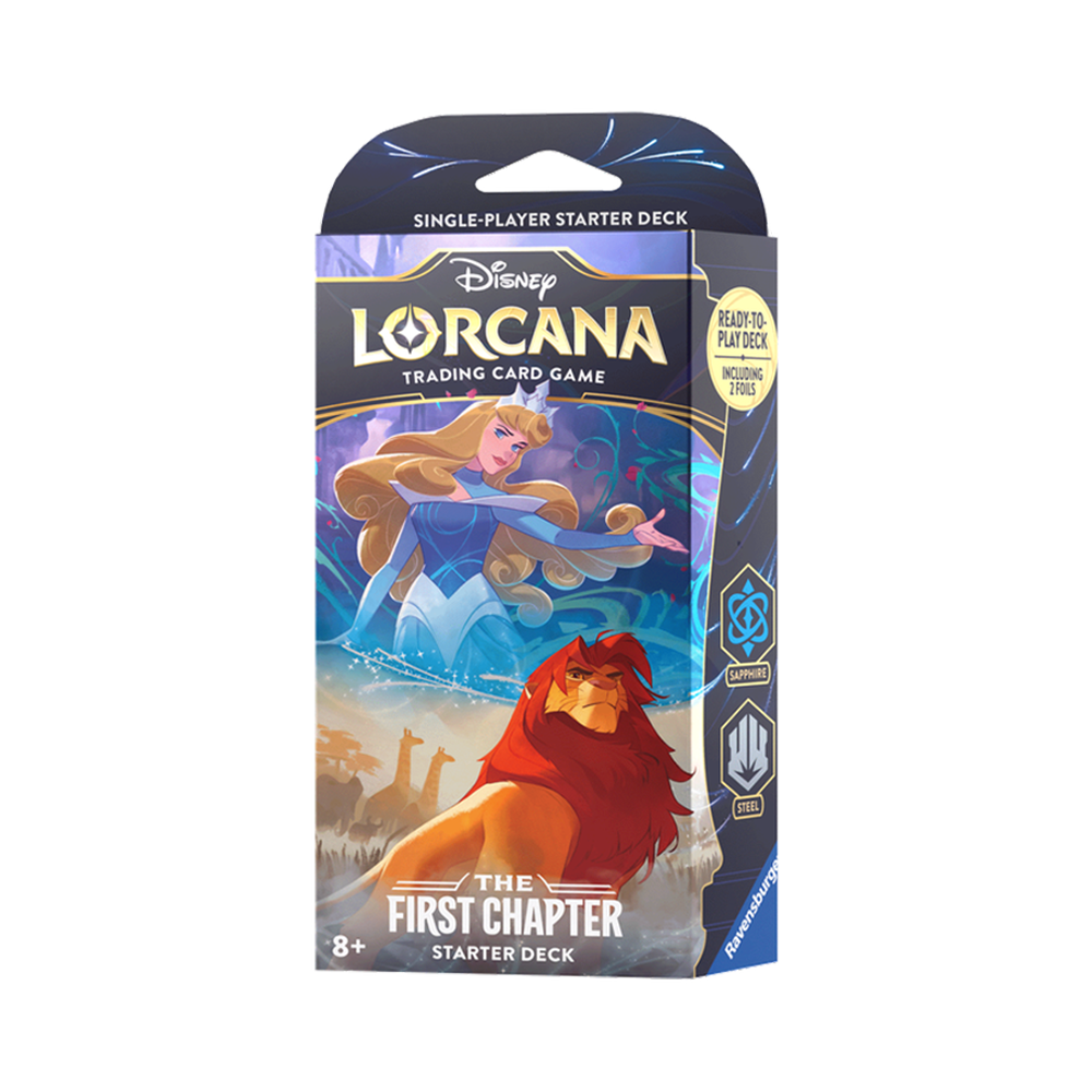 Disney Lorcana Starter Deck, Sapphire / Steel - The First Chapter