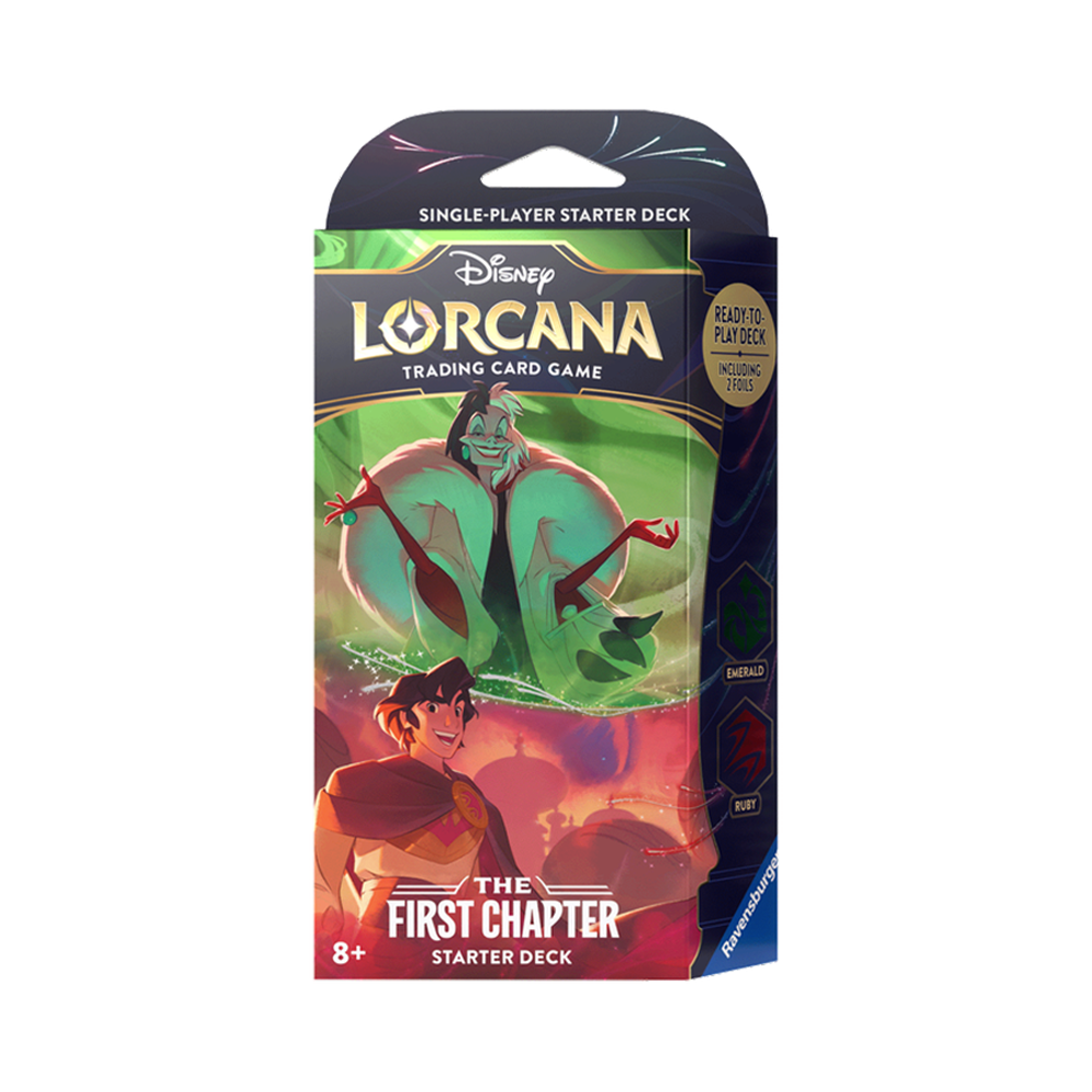 Disney Lorcana Starter Deck, Emerald / Ruby - The First Chapter