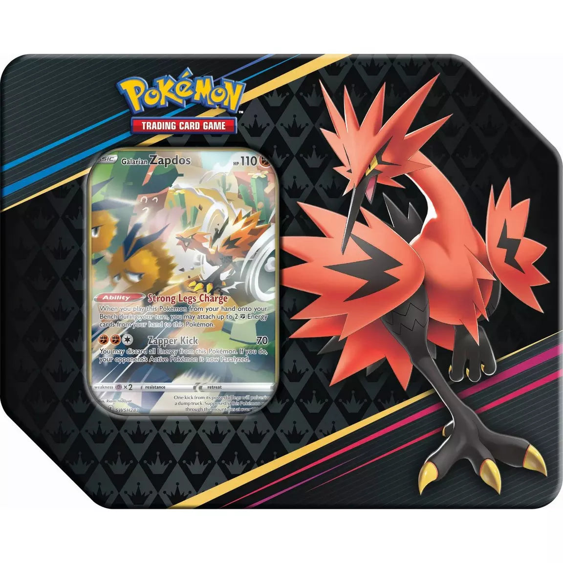 Pokémon TCG: Crown Zenith Tin - Galarian Zapdos