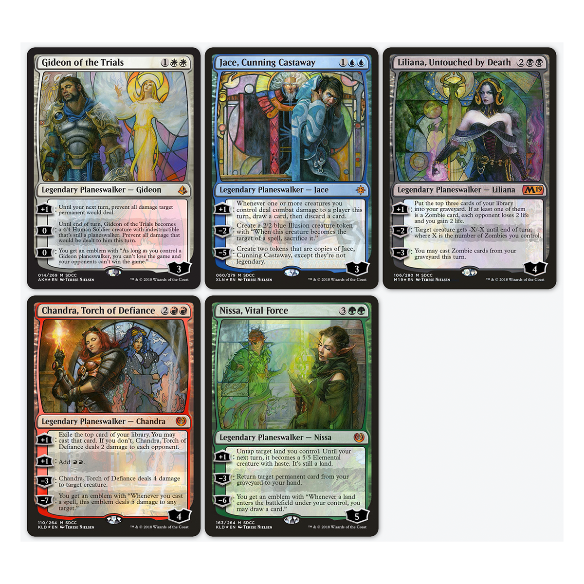 SDCC 2018 EXCLUSIVE Planeswalker Set