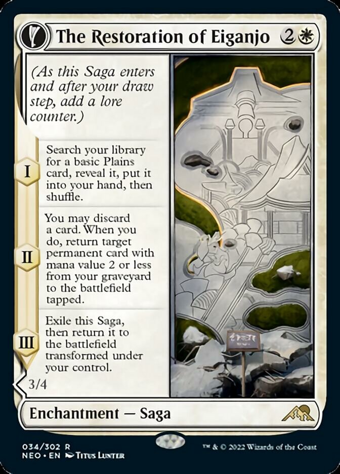 The Restoration of Eiganjo // Architect of Restoration - Kamigawa: Neon Dynasty (NEO)