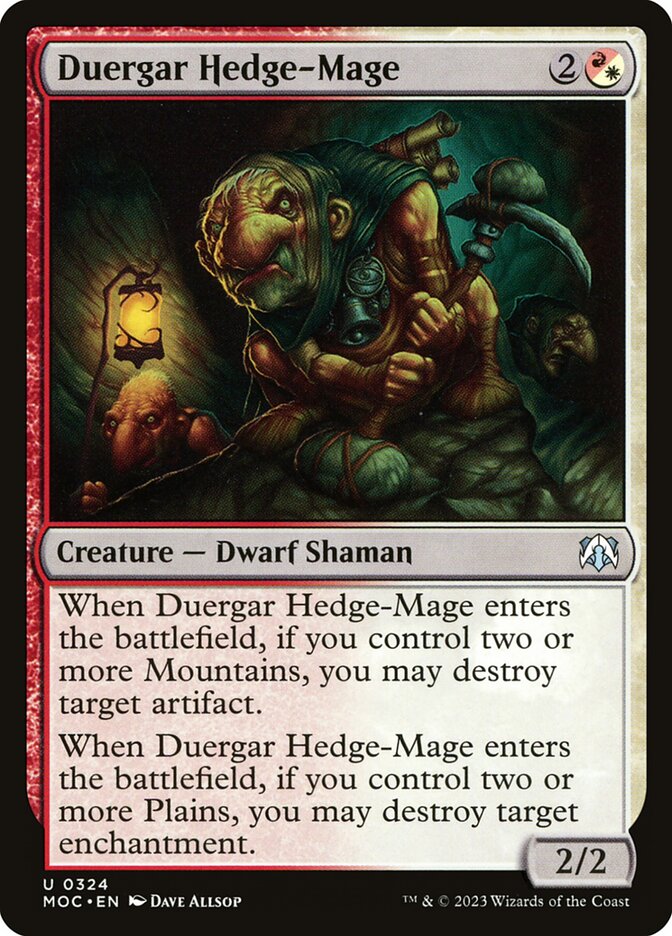 Duergar Hedge-Mage - March of the Machine Commander (MOC)