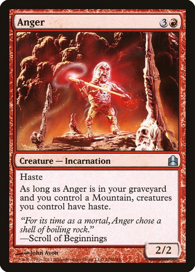 Anger - Commander 2011 (CMD)