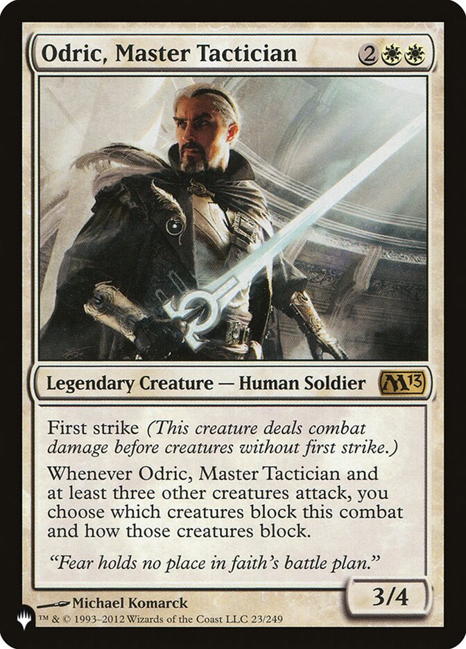 Odric, Master Tactician - The List (PLIST)