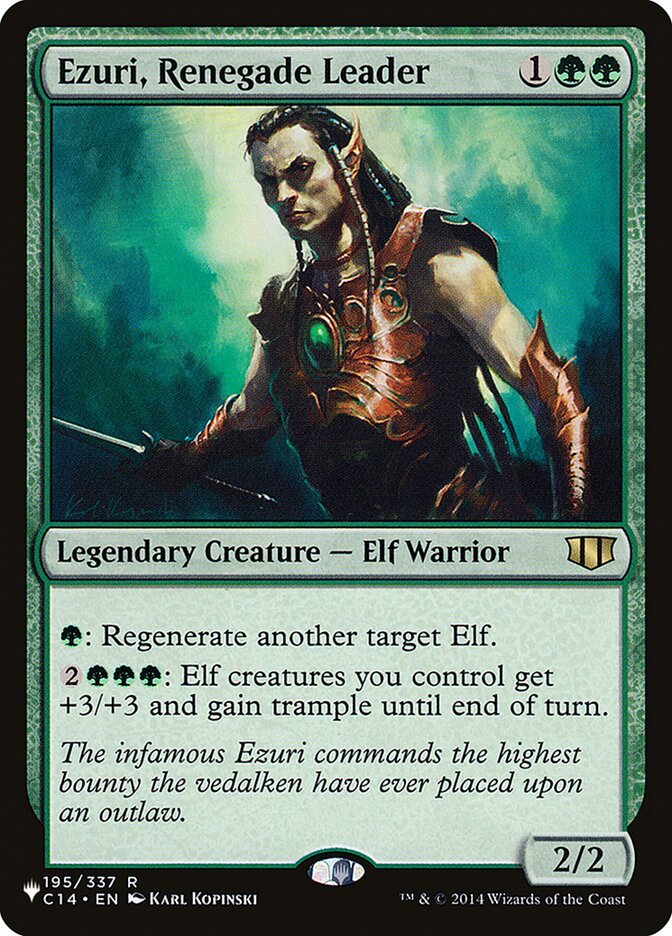 Ezuri, Renegade Leader - The List (PLIST)