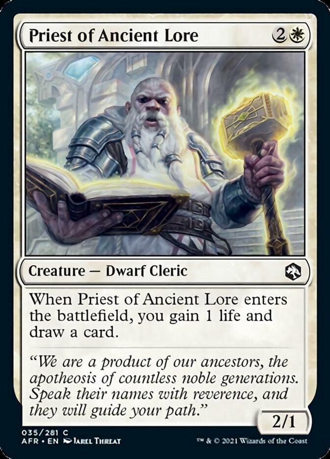 Priest of Ancient Lore - Adventures in the Forgotten Realms (AFR)