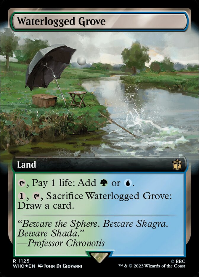 Waterlogged Grove - [Surge Foil, Extended Art] Doctor Who (WHO)