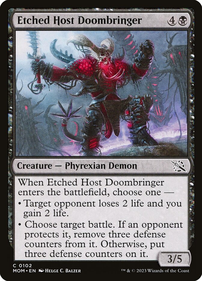 Etched Host Doombringer - March of the Machine (MOM)