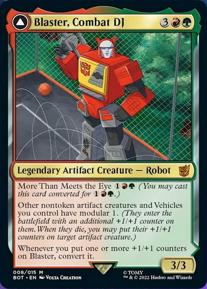 Blaster, Combat DJ // Blaster, Morale Booster - Transformers (BOT)