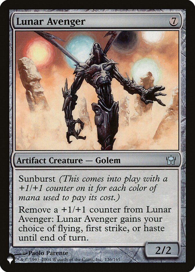 Lunar Avenger - The List (PLIST)