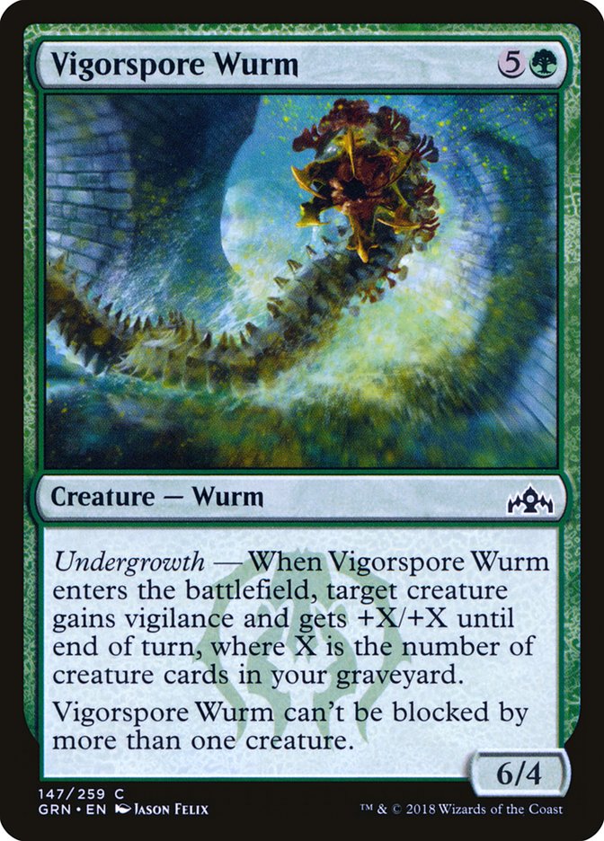 Vigorspore Wurm - Guilds of Ravnica (GRN)