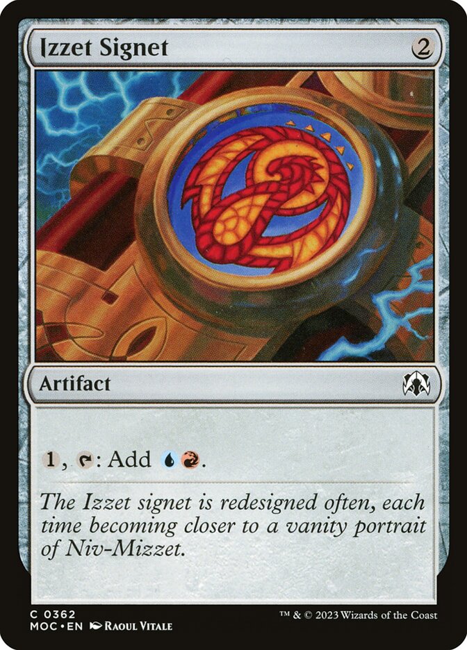 Izzet Signet - March of the Machine Commander (MOC)