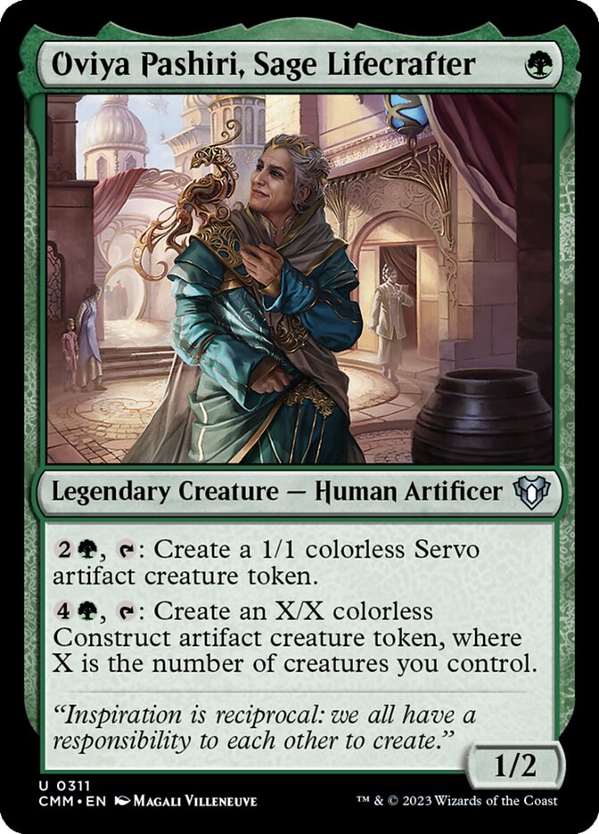 Oviya Pashiri, Sage Lifecrafter - Commander Masters (CMM)