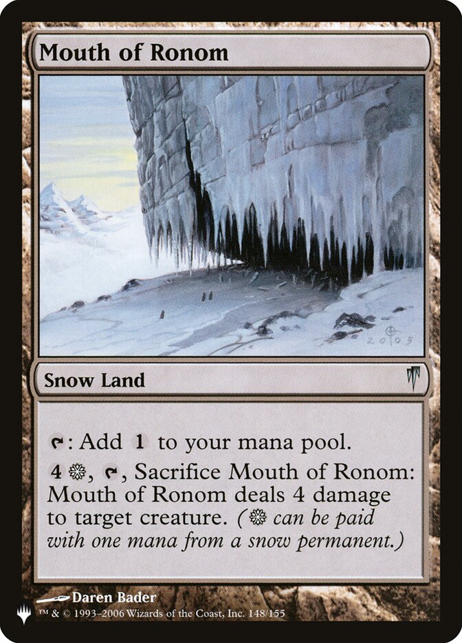 Mouth of Ronom - The List (PLIST)