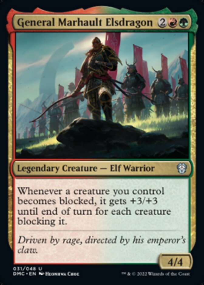 General Marhault Elsdragon - Dominaria United Commander (DMC)