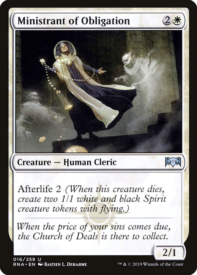 Ministrant of Obligation - Ravnica Allegiance (RNA)