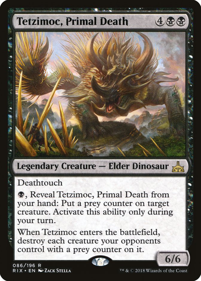 Tetzimoc, Primal Death - Rivals of Ixalan (RIX)