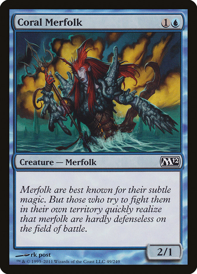 Coral Merfolk - Magic 2012 (M12)