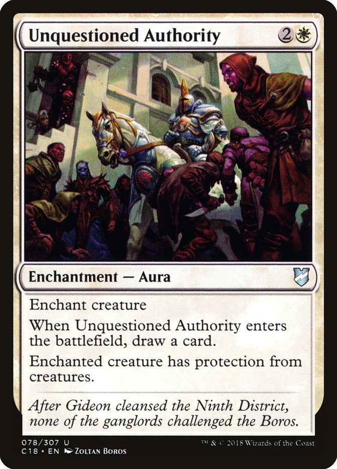 Unquestioned Authority - Commander 2018 (C18)