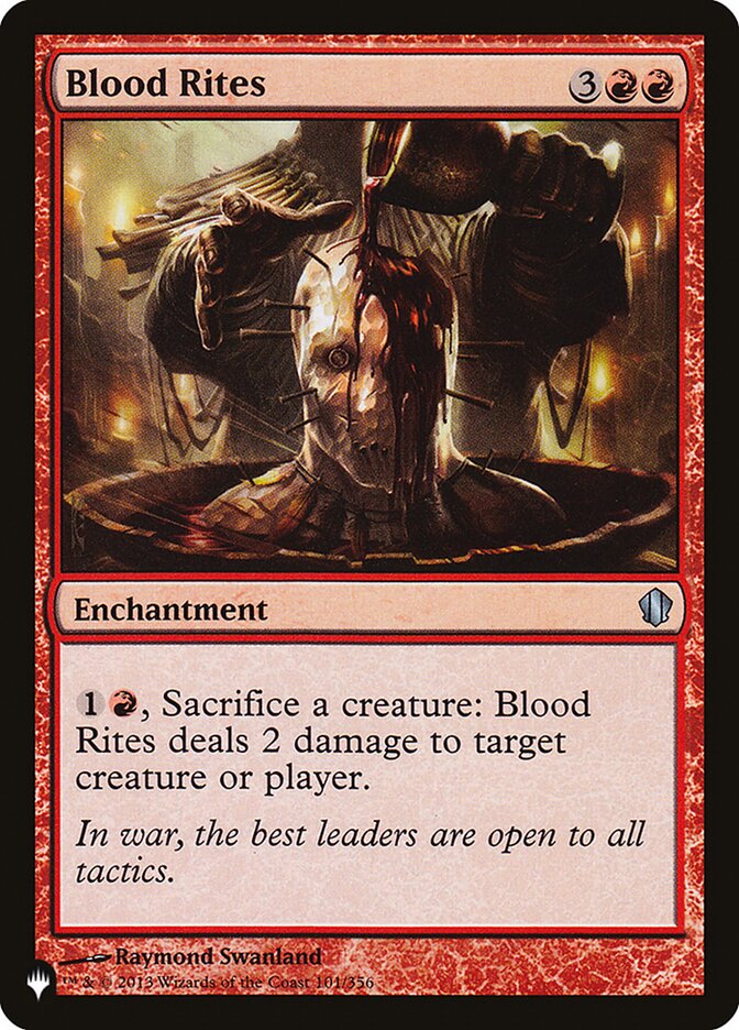Blood Rites - The List (PLIST)