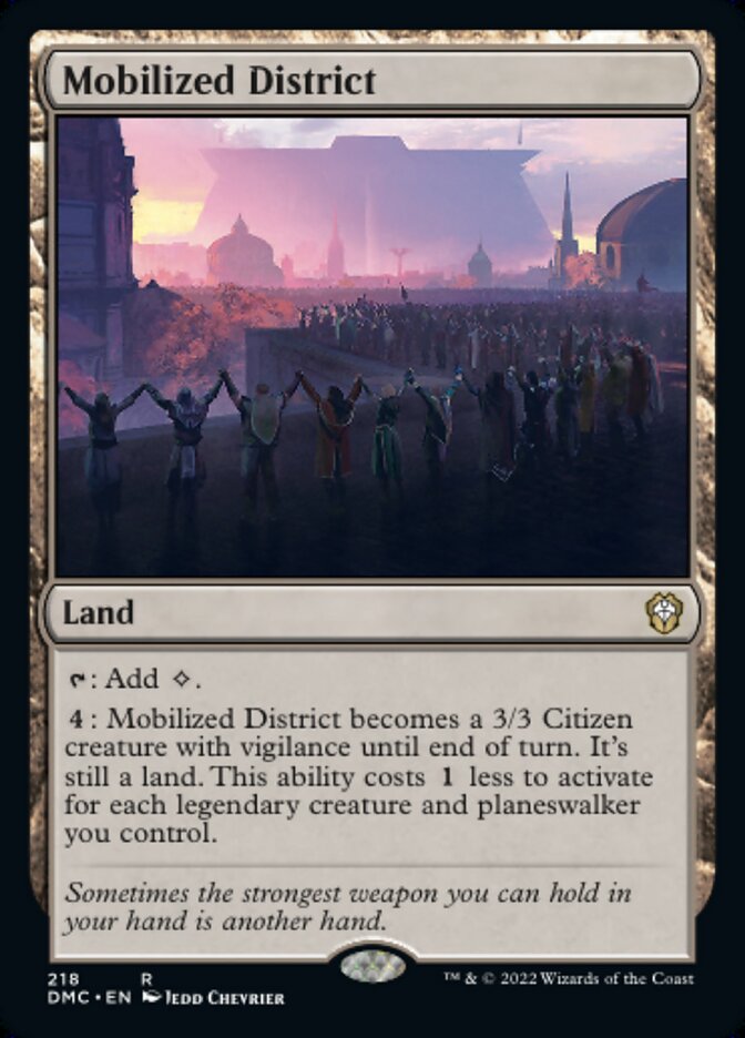 Mobilized District - Dominaria United Commander (DMC)