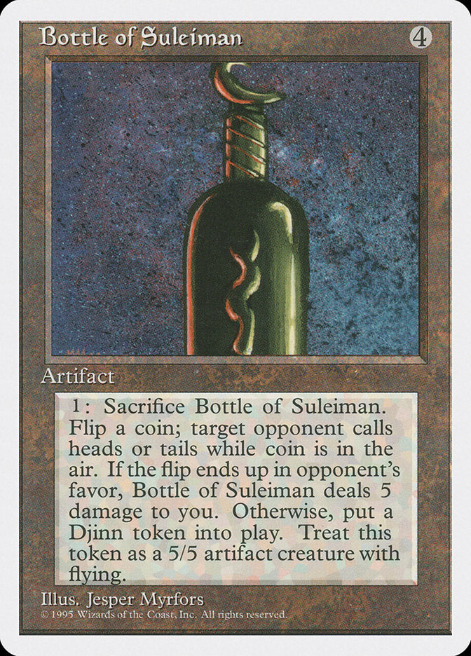 Bottle of Suleiman - Fourth Edition (4ED)