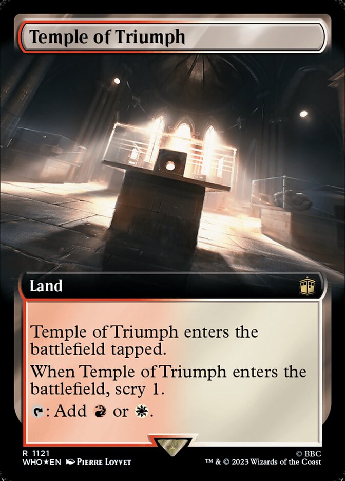 Temple of Triumph - [Surge Foil, Extended Art] Doctor Who (WHO)