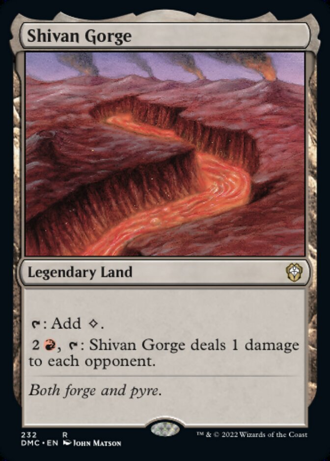 Shivan Gorge - Dominaria United Commander (DMC)