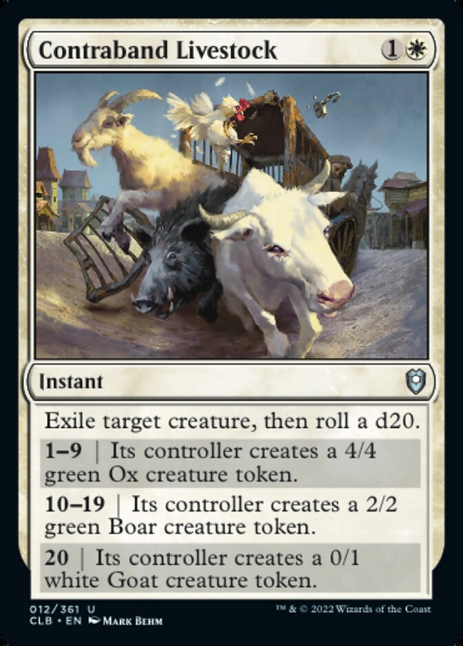 Contraband Livestock - Commander Legends: Battle for Baldur's Gate (CLB)