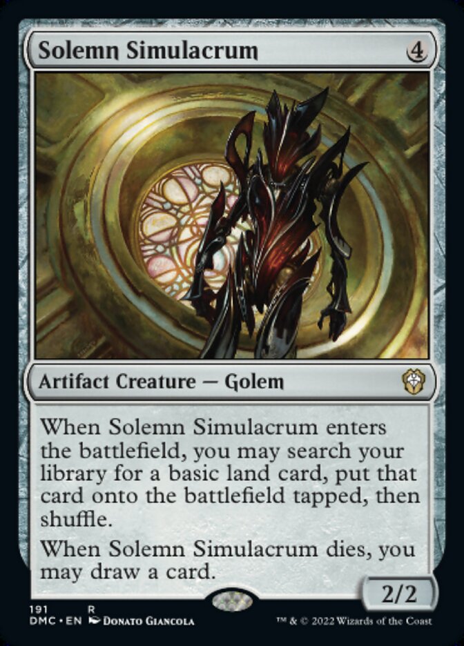 Solemn Simulacrum - Dominaria United Commander (DMC)