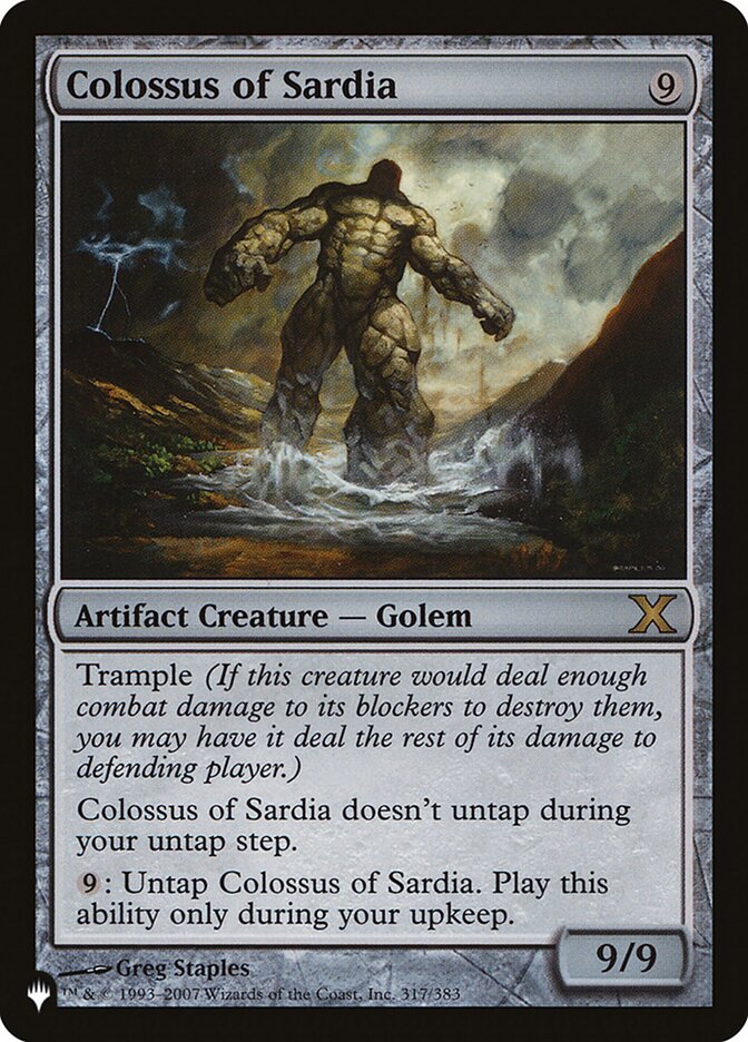 Colossus of Sardia - The List (PLIST)