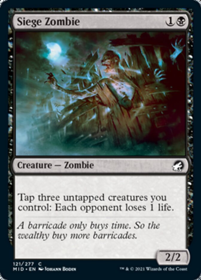 Siege Zombie - Innistrad: Midnight Hunt (MID)