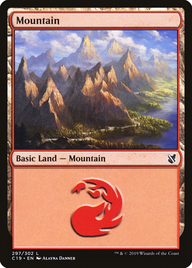 Mountain (297) - Commander 2019 (C19)