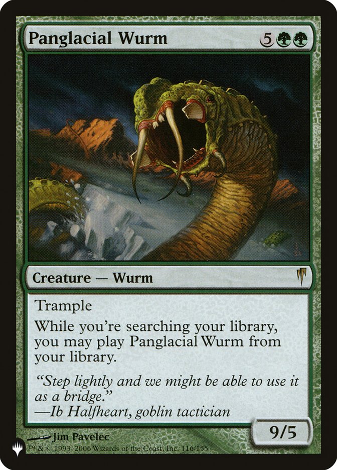 Panglacial Wurm - The List (PLIST)