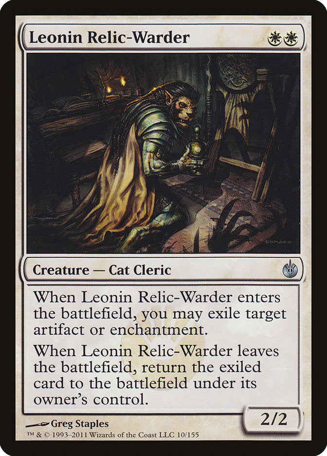 Leonin Relic-Warder - Mirrodin Besieged (MBS)