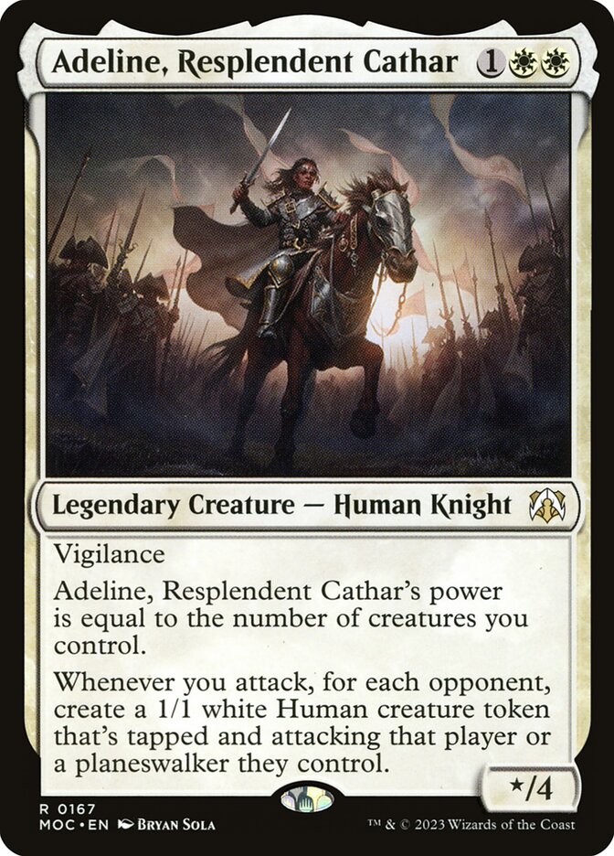 Adeline, Resplendent Cathar - March of the Machine Commander (MOC)