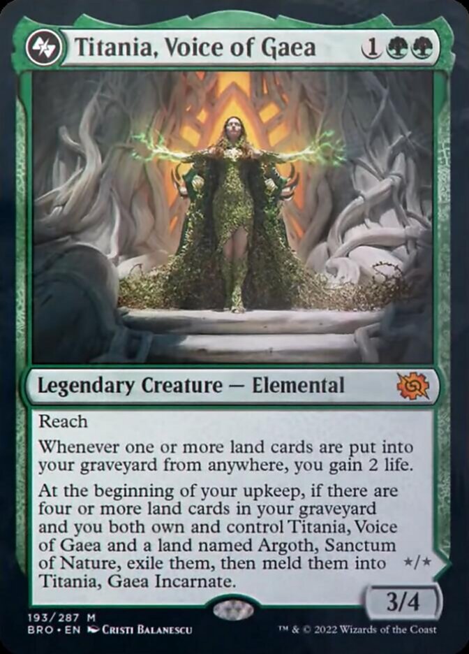 Titania, Voice of Gaea // Titania, Gaea Incarnate - The Brothers' War (BRO)