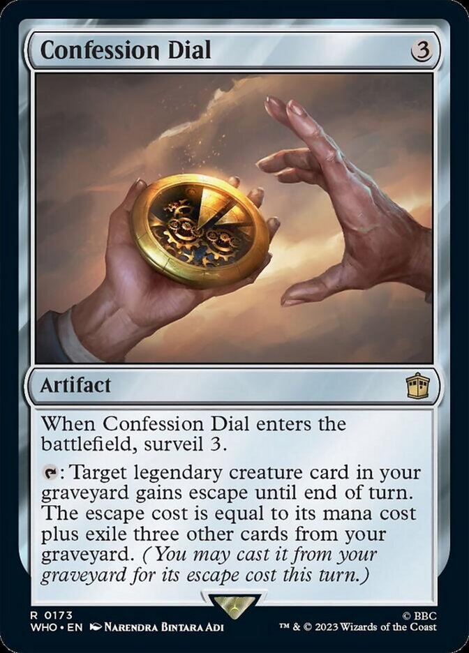 Confession Dial - Doctor Who (WHO)