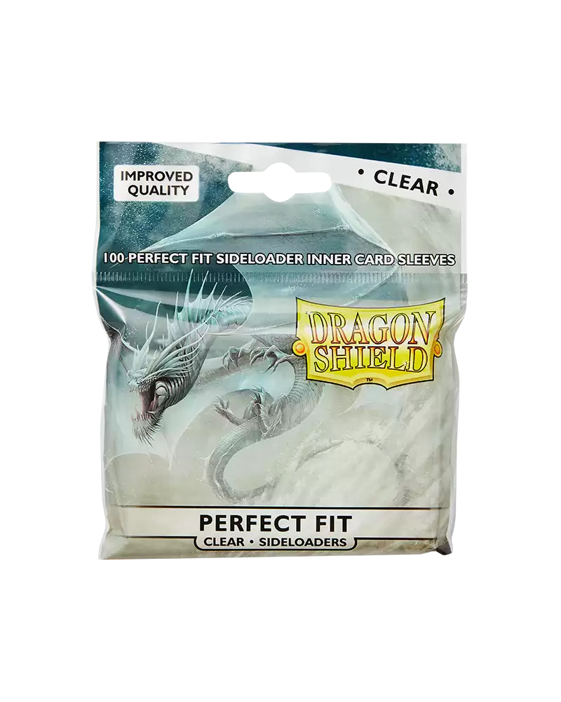 Dragon Shield Perfect Fit Inner Sleeves - Sideloaders Clear (100 Count)