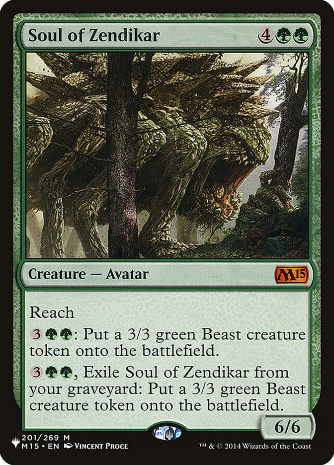 Soul of Zendikar - The List (PLIST)