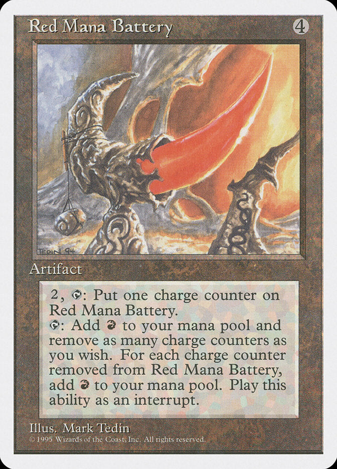 Red Mana Battery - Fourth Edition (4ED)