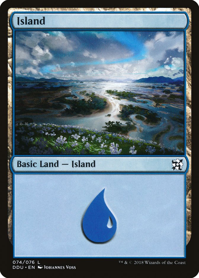 Island (74) - Duel Decks: Elves vs. Inventors (DDU)