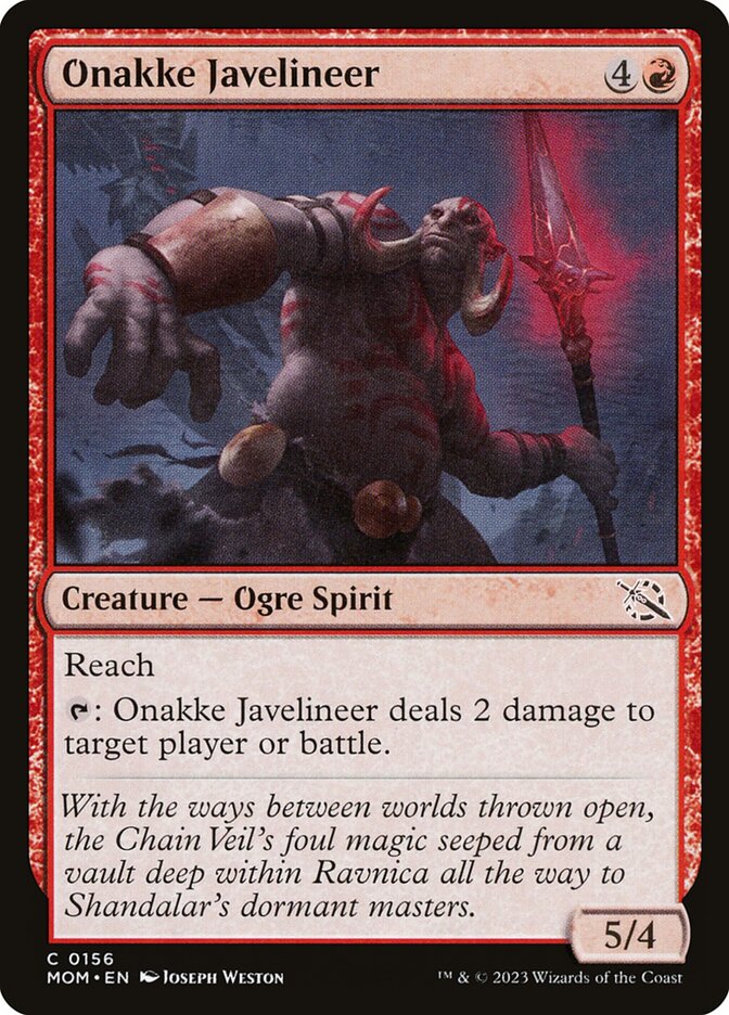 Onakke Javelineer - March of the Machine (MOM)