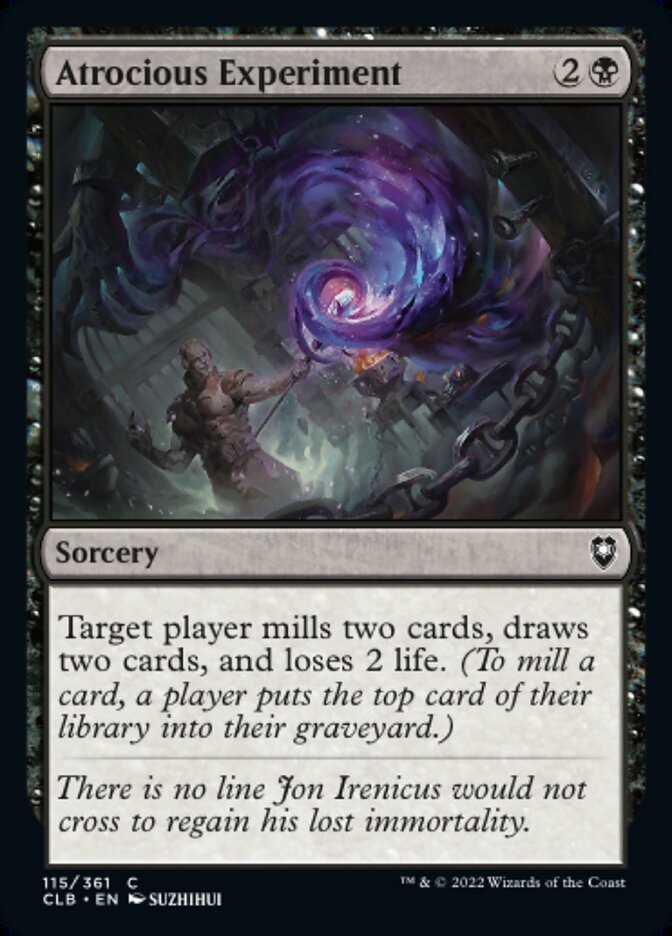 Atrocious Experiment - Commander Legends: Battle for Baldur's Gate (CLB)