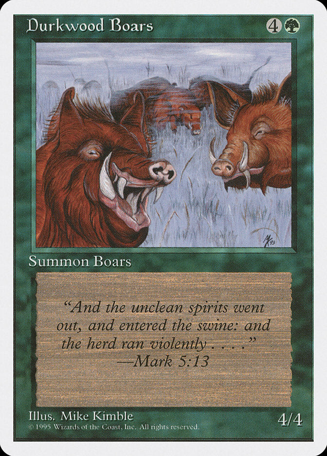 Durkwood Boars - Fourth Edition (4ED)