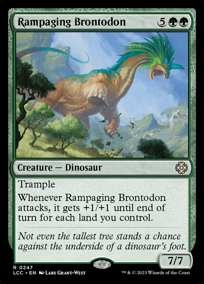 Rampaging Brontodon - Lost Caverns of Ixalan Commander (LCC)