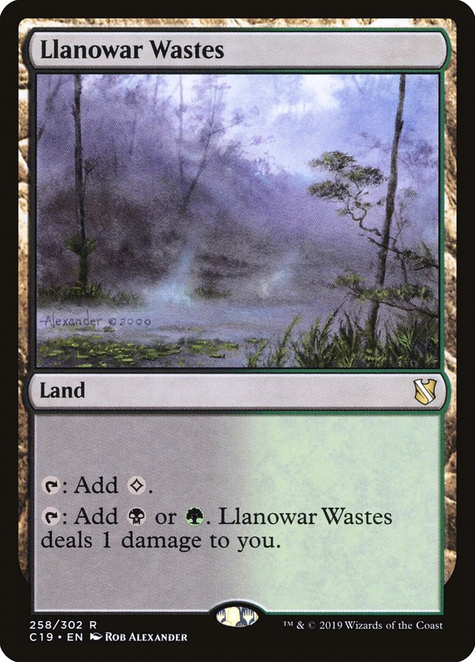 Llanowar Wastes - Commander 2019 (C19)
