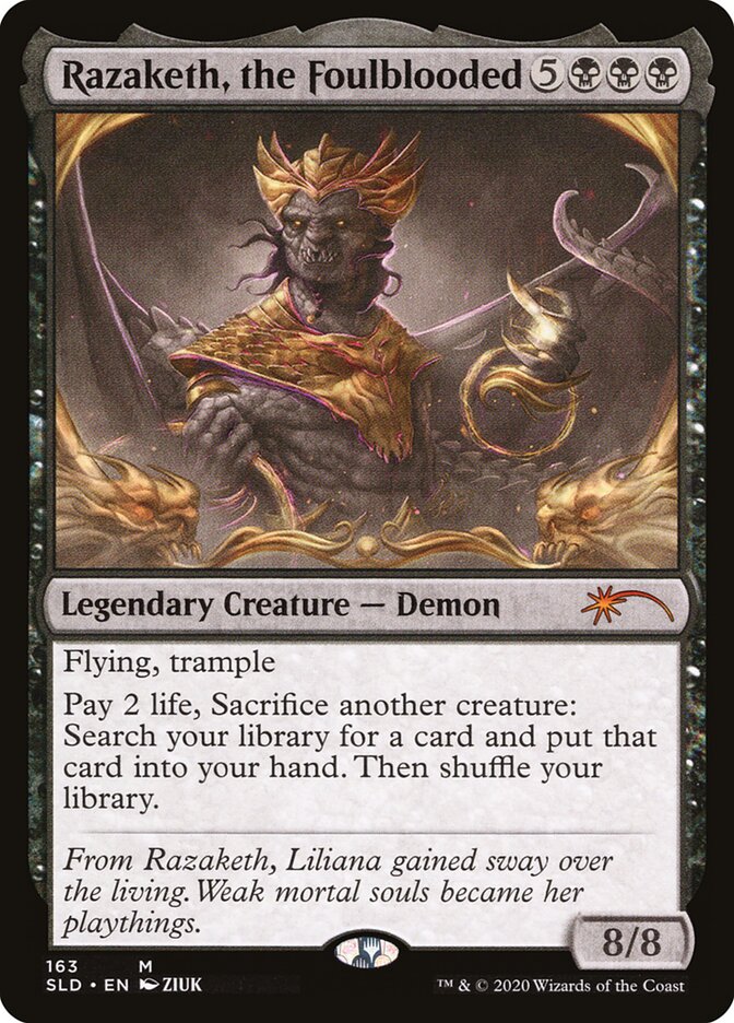 Razaketh, the Foulblooded (163) - Secret Lair Drop (SLD)