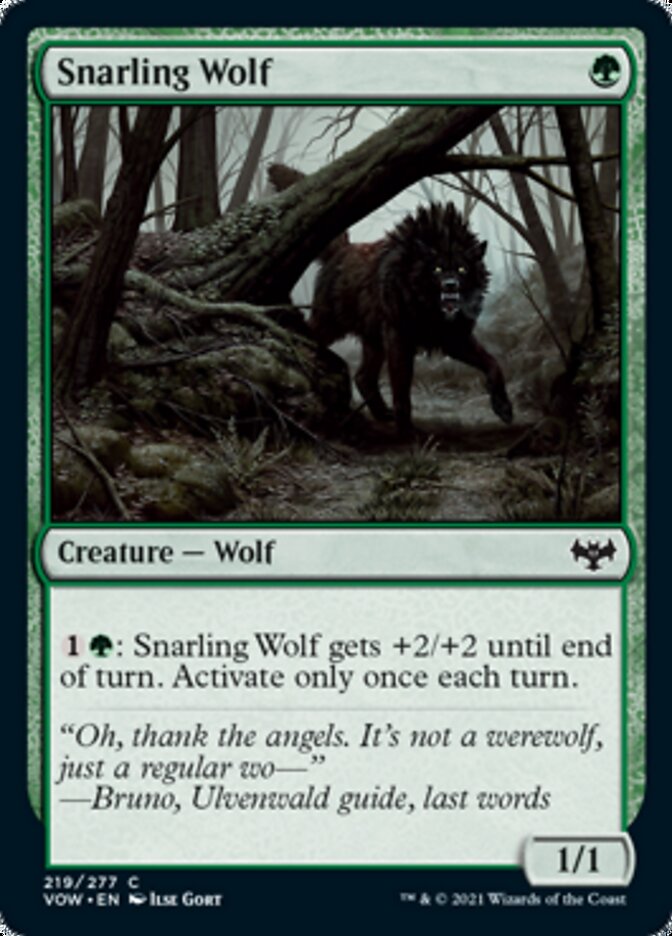 Snarling Wolf - Innistrad: Crimson Vow (VOW)
